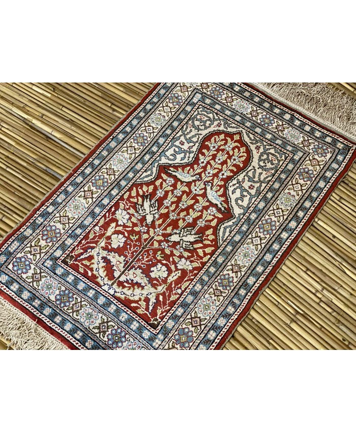 Handmade Turkish Kayseri Original Silk Carpet  – FREE SHIPPING..! 